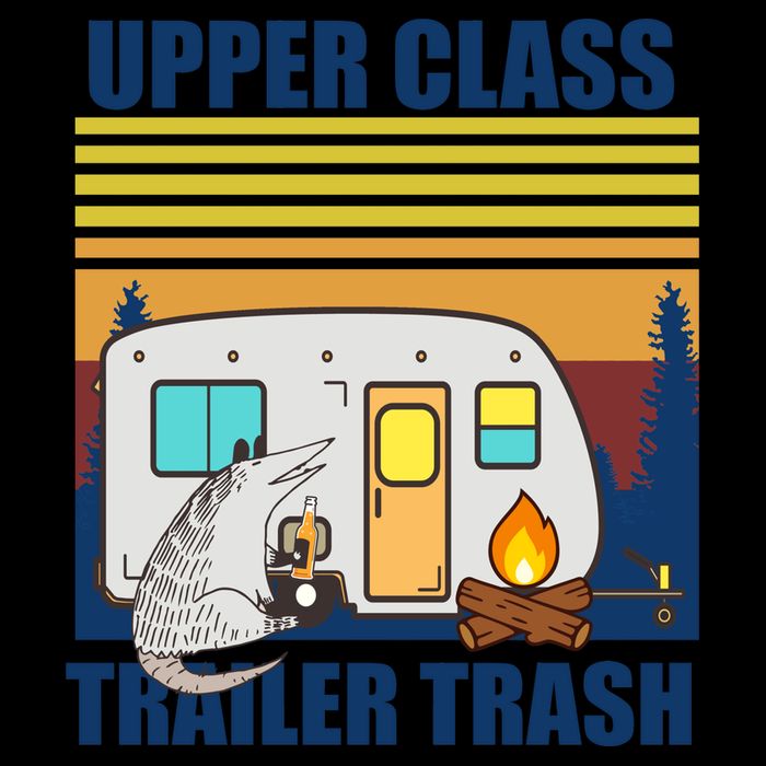 Upper Class Trailer trash 16oz Travel Tumbler