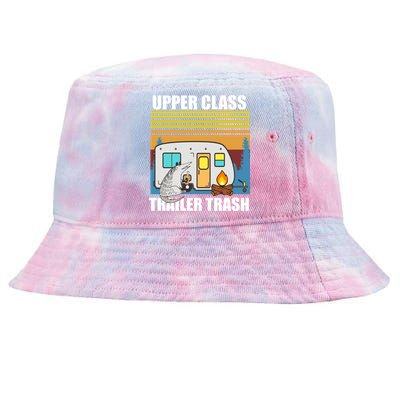 Upper Class Trailer trash Tie-Dyed Bucket Hat