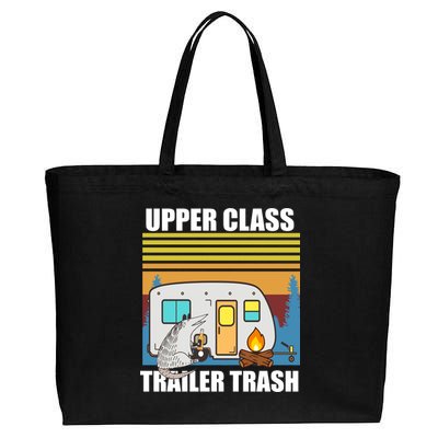 Upper Class Trailer trash Cotton Canvas Jumbo Tote