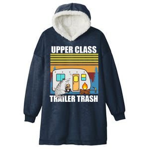 Upper Class Trailer trash Hooded Wearable Blanket