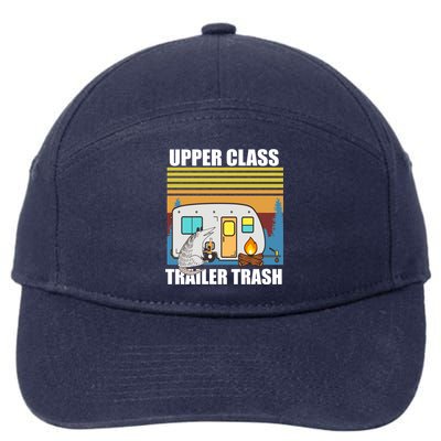 Upper Class Trailer trash 7-Panel Snapback Hat