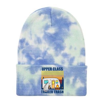 Upper Class Trailer trash Tie Dye 12in Knit Beanie