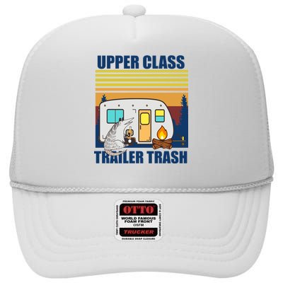 Upper Class Trailer trash High Crown Mesh Back Trucker Hat