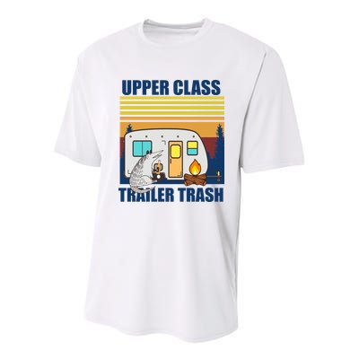 Upper Class Trailer trash Youth Performance Sprint T-Shirt