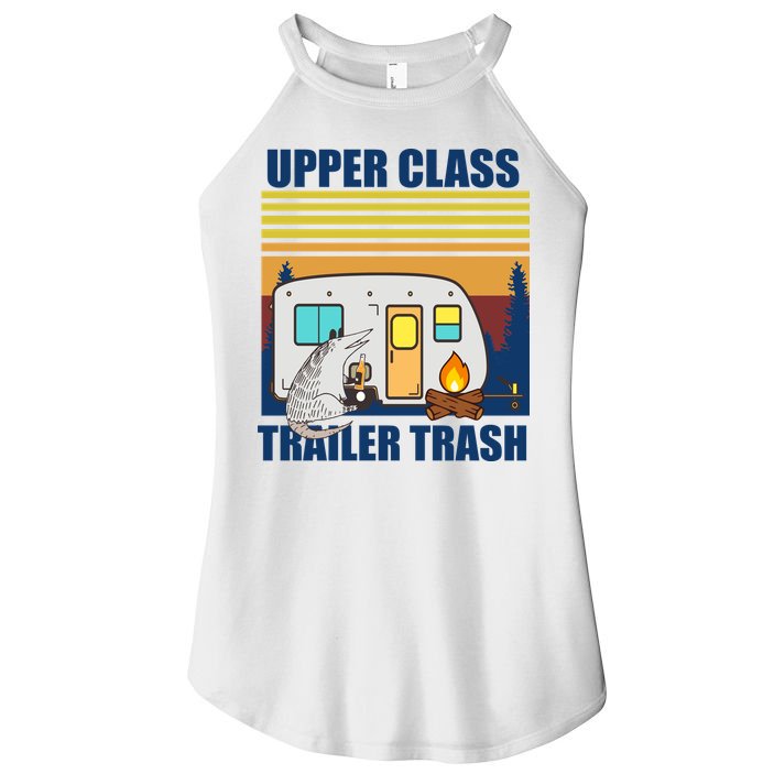 Upper Class Trailer trash Women's Perfect Tri Rocker Tank