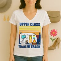 Upper Class Trailer trash Women's V-Neck T-Shirt