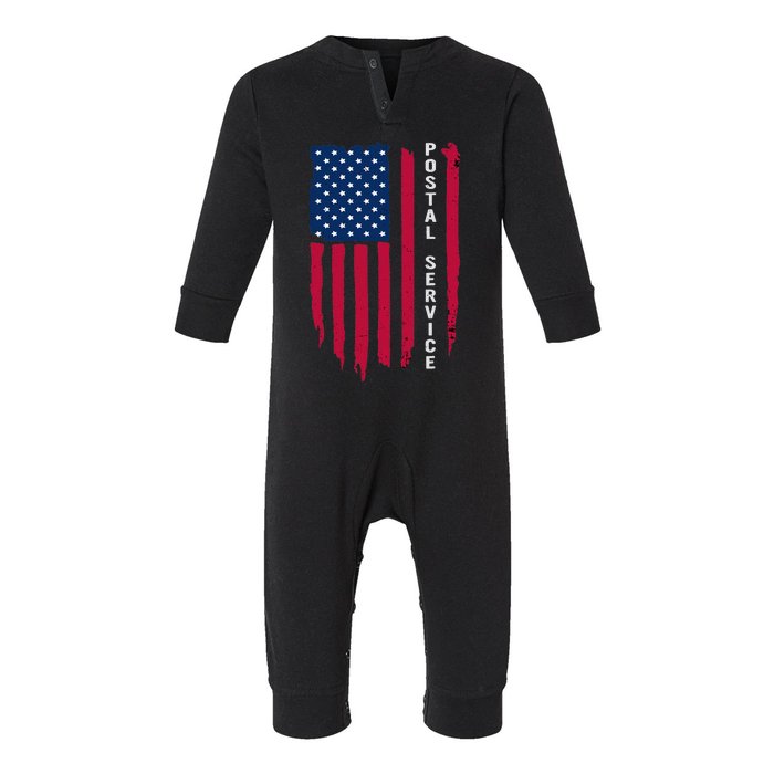 Us Postal Service Memorial Day Proud Postal Worker Infant Fleece One Piece