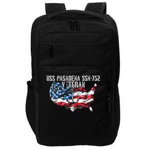 Uss Pasadena Ssn793 Attack Submarine Veteran Us Flag Premium Impact Tech Backpack