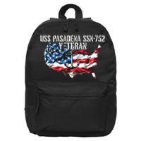 Uss Pasadena Ssn793 Attack Submarine Veteran Us Flag Premium 16 in Basic Backpack