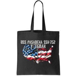 Uss Pasadena Ssn793 Attack Submarine Veteran Us Flag Premium Tote Bag