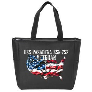 Uss Pasadena Ssn793 Attack Submarine Veteran Us Flag Premium Zip Tote Bag