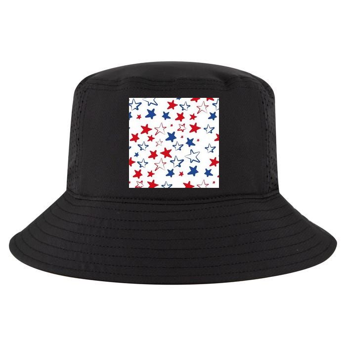 USA Pattern Stars Cool Comfort Performance Bucket Hat