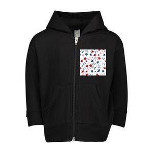 USA Pattern Stars Toddler Zip Fleece Hoodie