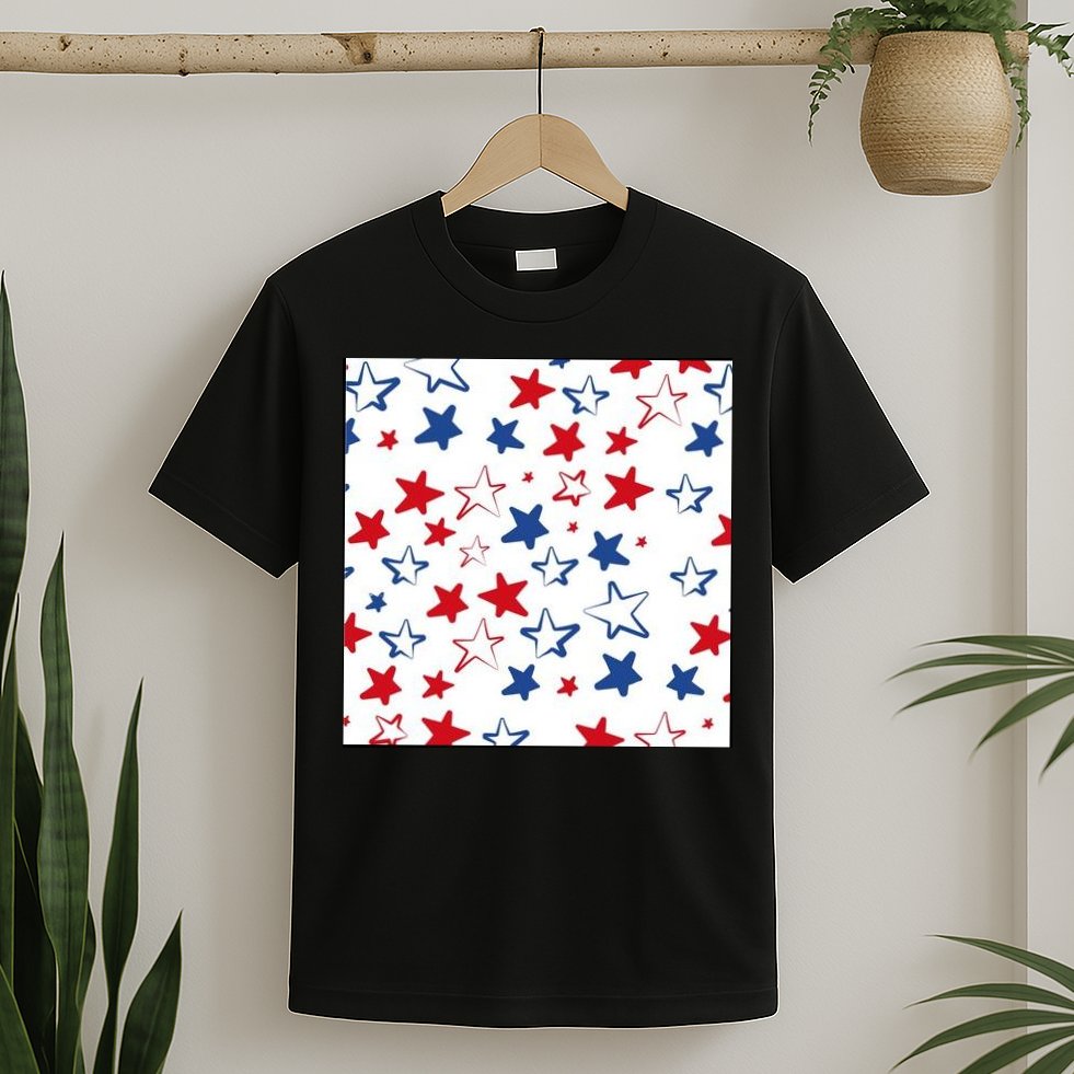 USA Pattern Stars T-Shirt