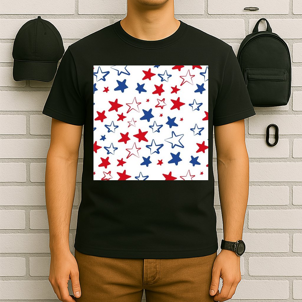 USA Pattern Stars T-Shirt