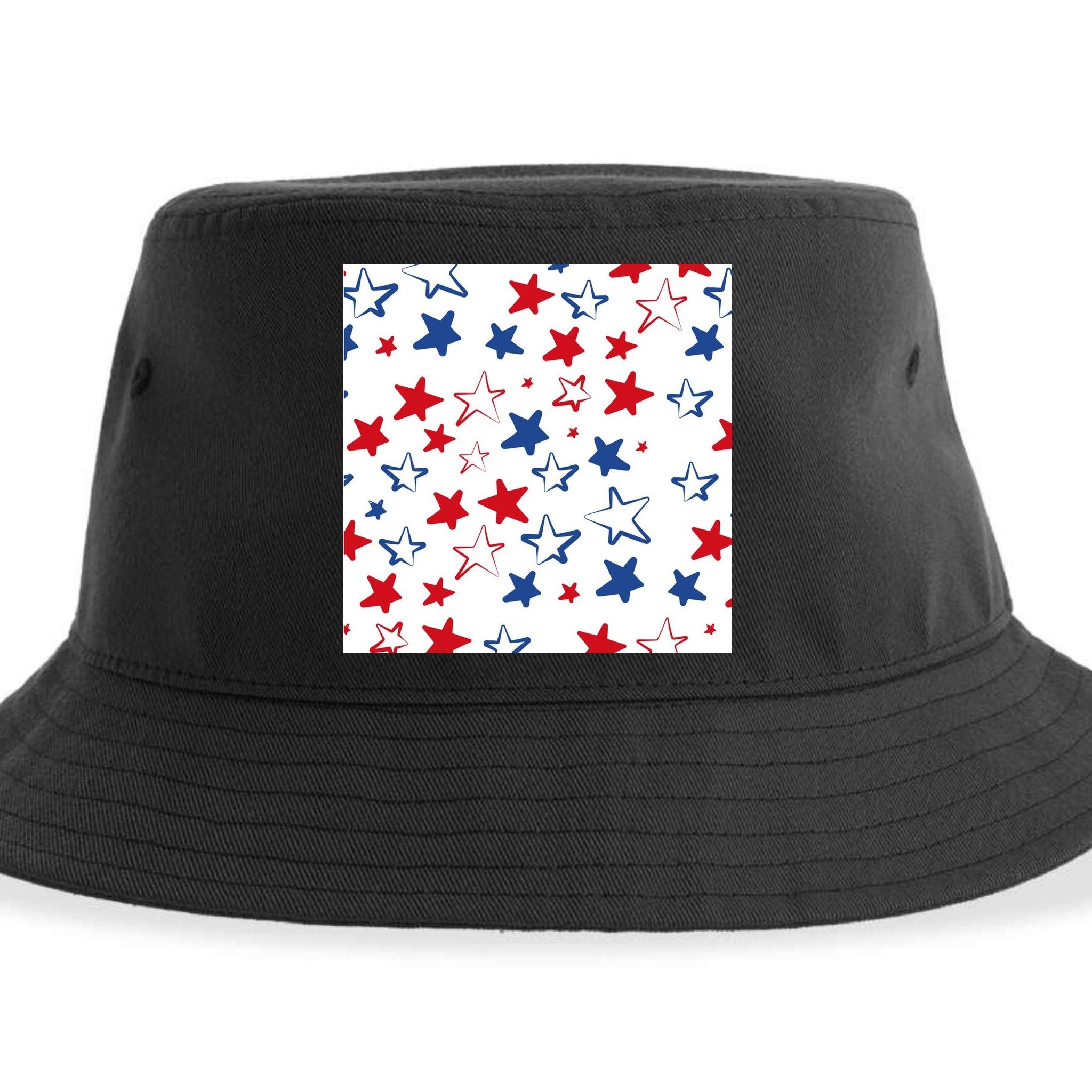 USA Pattern Stars Sustainable Bucket Hat