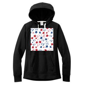 USA Pattern Stars Women's Fleece Hoodie