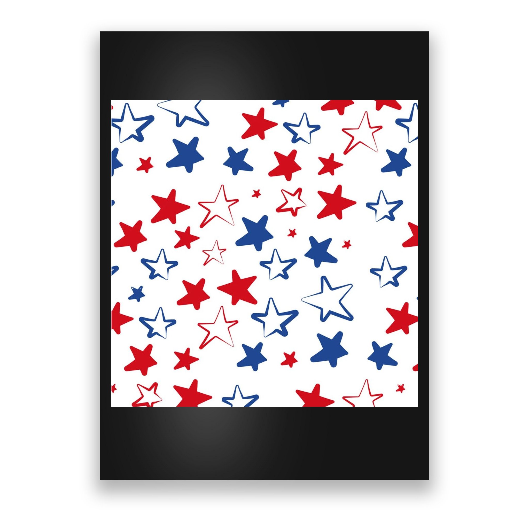 USA Pattern Stars Poster