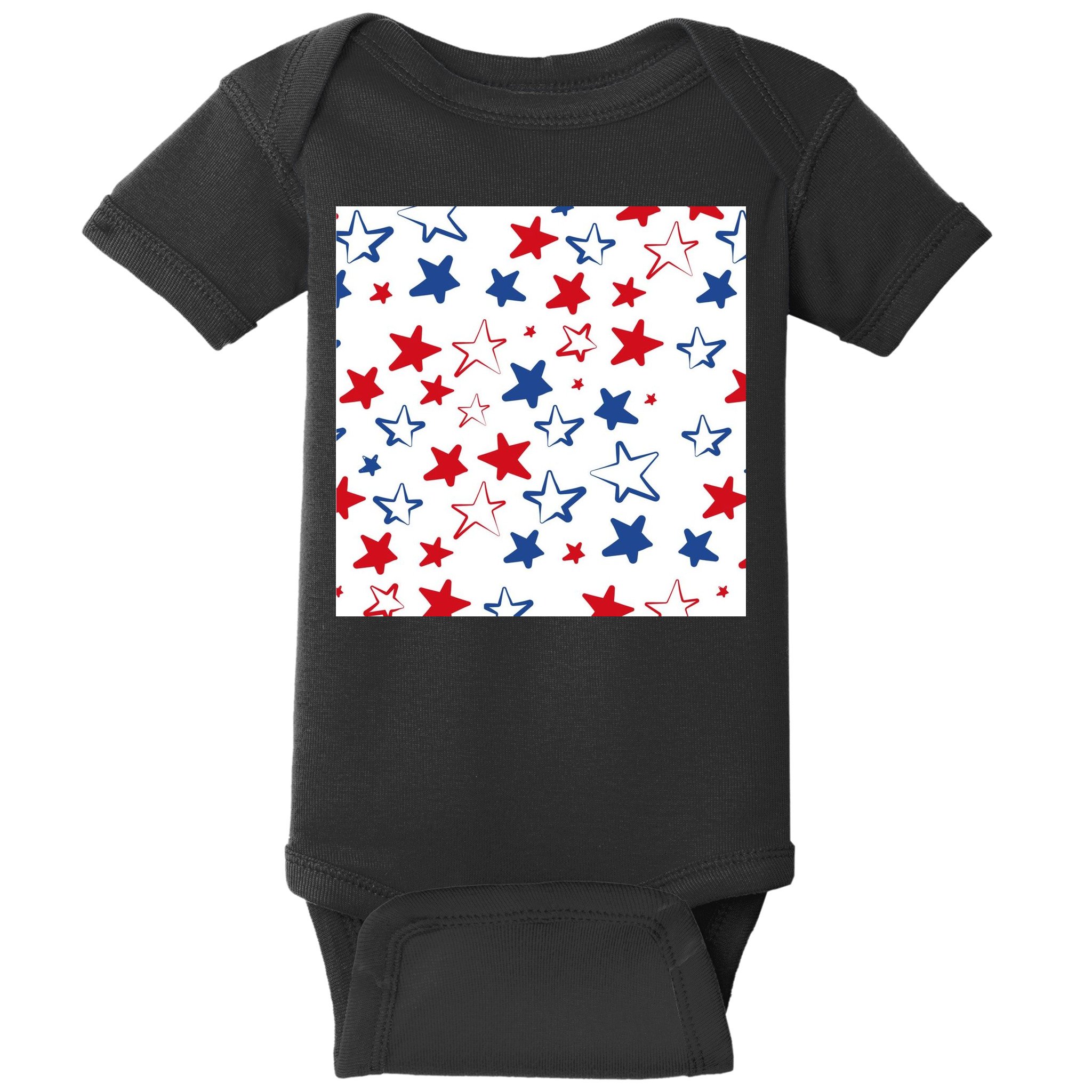 USA Pattern Stars Baby Bodysuit