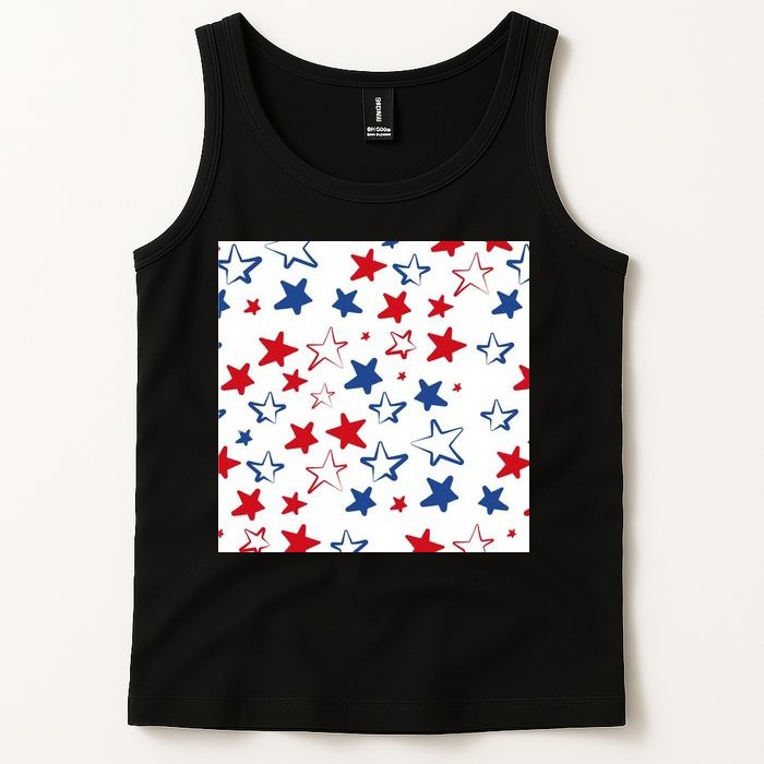 USA Pattern Stars Tank Top