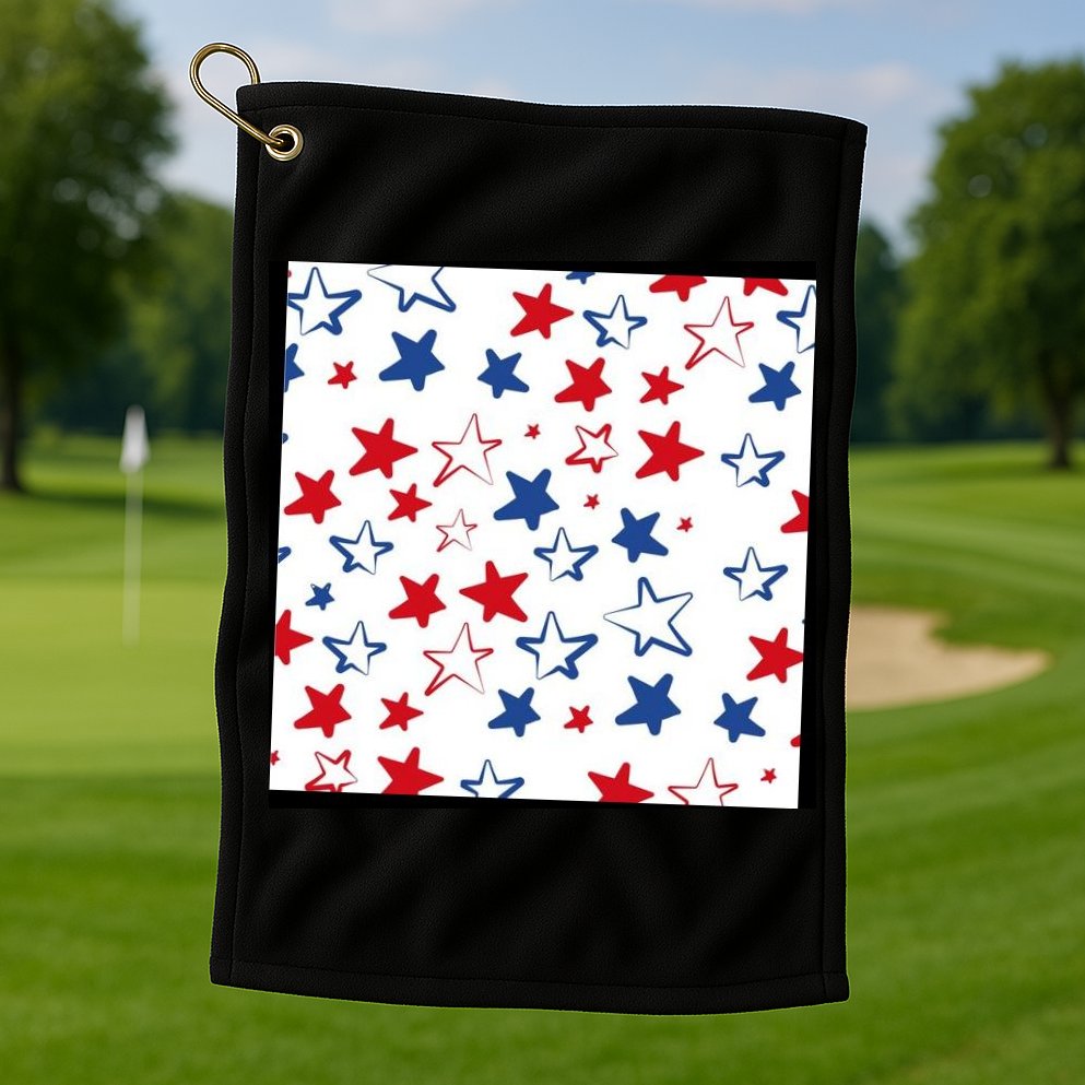 USA Pattern Stars Golf Towel