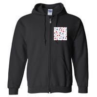 USA Pattern Stars Full Zip Hoodie