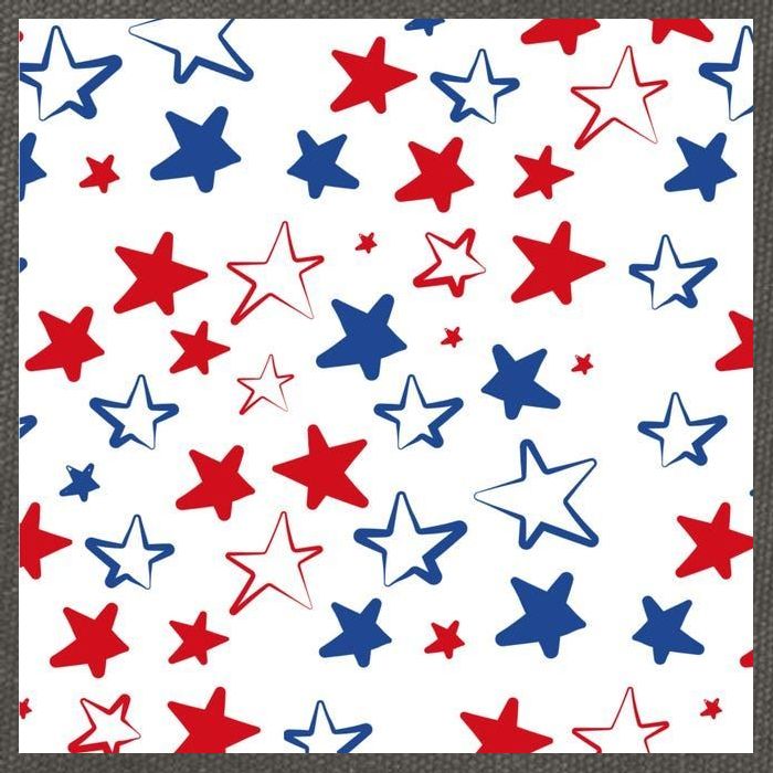 USA Pattern Stars Cotton Canvas Backpack