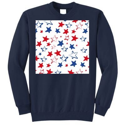 USA Pattern Stars Tall Sweatshirt