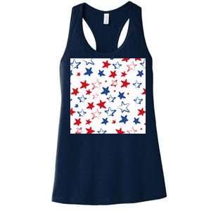 USA Pattern Stars Women's Racerback Tank