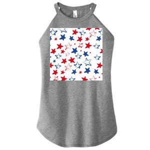 USA Pattern Stars Women's Perfect Tri Rocker Tank