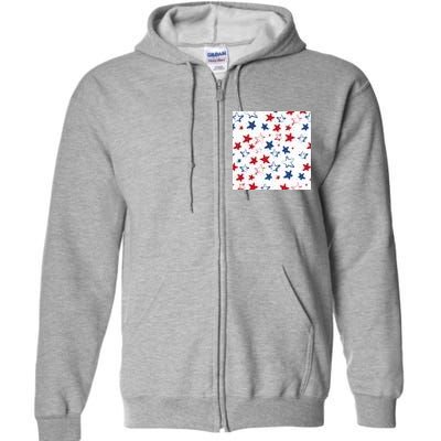 USA Pattern Stars Full Zip Hoodie