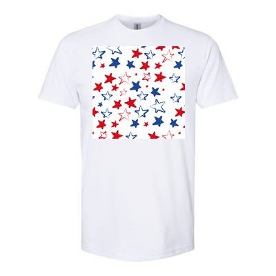 USA Pattern Stars Softstyle® CVC T-Shirt