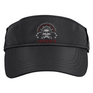 US Patriots Skull Tyranny Rebellion Freedom 2nd Amendment  Adult Drive Performance Visor