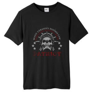 US Patriots Skull Tyranny Rebellion Freedom 2nd Amendment  Tall Fusion ChromaSoft Performance T-Shirt