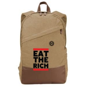 UAW President Shawn Fain Eat The Rich Cotton Canvas Backpack