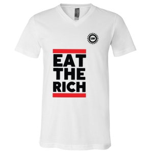 UAW President Shawn Fain Eat The Rich V-Neck T-Shirt