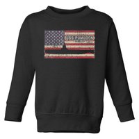 Uss Pomodon Ss486 Submarine Usa American Flag Toddler Sweatshirt