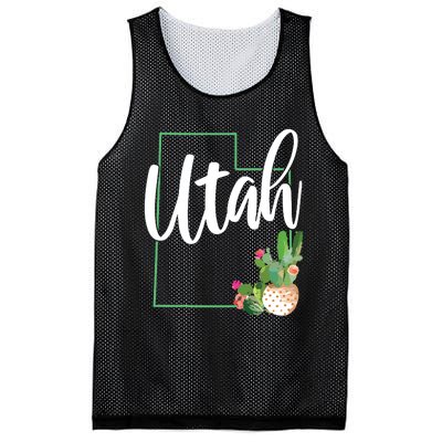 Utah Pride State Map Cactus Mesh Reversible Basketball Jersey Tank