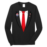 Usa President Trump Suit Long Sleeve Shirt