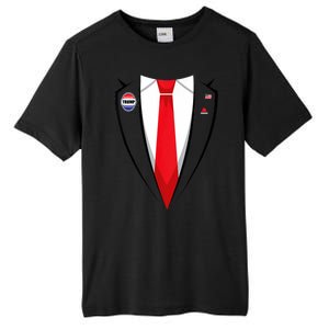 Usa President Trump Suit Tall Fusion ChromaSoft Performance T-Shirt