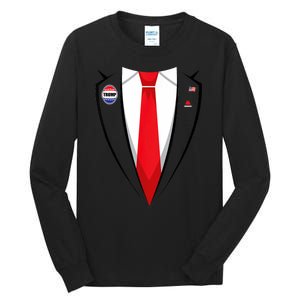 Usa President Trump Suit Tall Long Sleeve T-Shirt