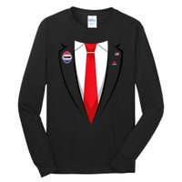 Usa President Trump Suit Tall Long Sleeve T-Shirt