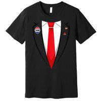 Usa President Trump Suit Premium T-Shirt