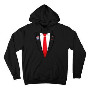 Usa President Trump Suit Tall Hoodie