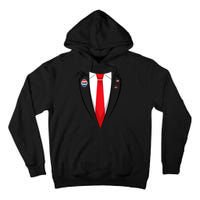 Usa President Trump Suit Tall Hoodie