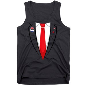 Usa President Trump Suit Tank Top