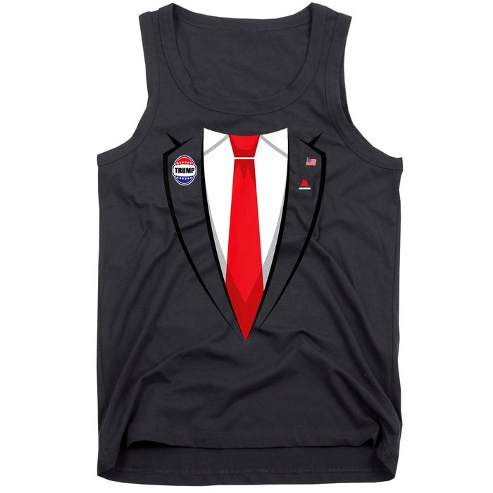 Usa President Trump Suit Tank Top