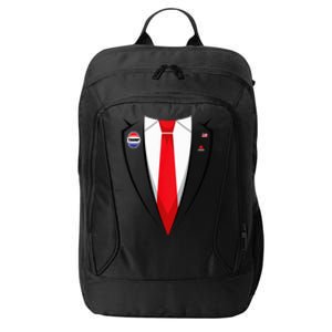 Usa President Trump Suit Halloween 2024 City Backpack