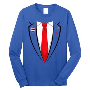 Usa President Trump Suit Halloween 2024 Long Sleeve Shirt