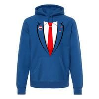 Usa President Trump Suit Halloween 2024 Premium Hoodie